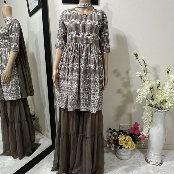 Double Layer Ghrara / shrara Dress