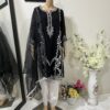 Black Fully Embroidered Organza Indian Suit