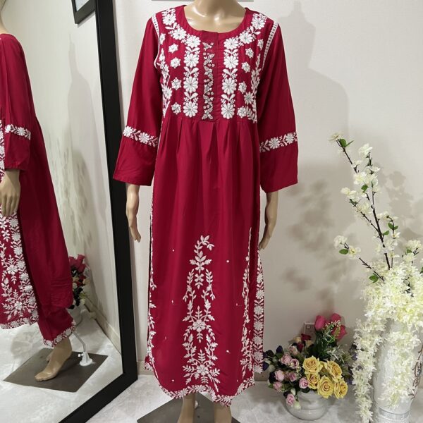 Magenta Fully Embroidered Nyra Suit