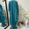 Teal Blue Anarkali Frock Suit