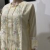 Yellow Front panel Lacework Embroidered Indian Suit