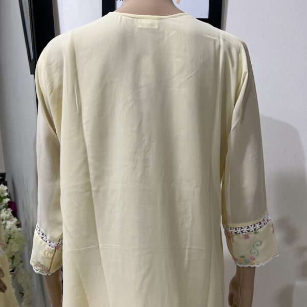 Lemon color Wedding Georgette Embroidered Indian Suit