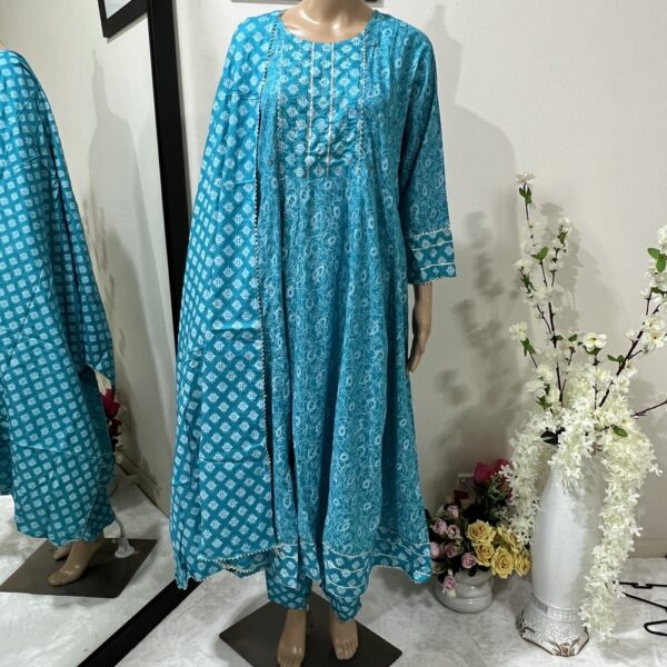Full size Printed Frock Suit with Palazzo