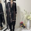 Emboidered Pure Silk Outfit with Dupatta
