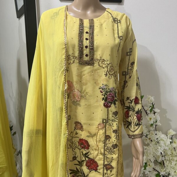 Beautiful Mustard Pakistani Outfit