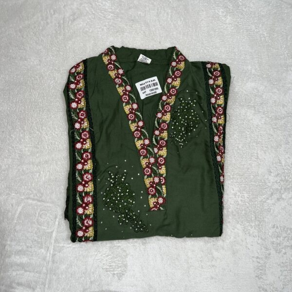 Emboidered with lacework Pure Silk Outfit