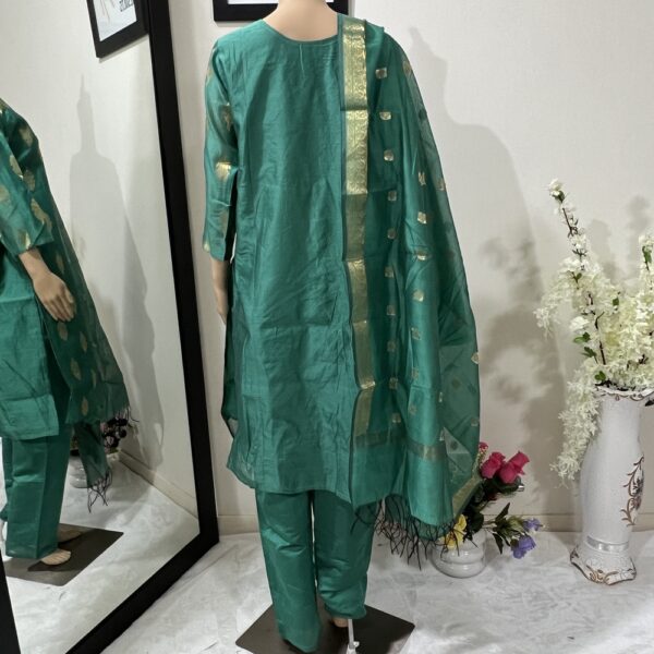 Printed Silk Suit with Printed Dupatta