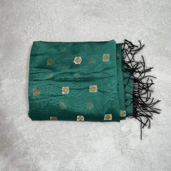 Silk Suit With Printed Dupatta