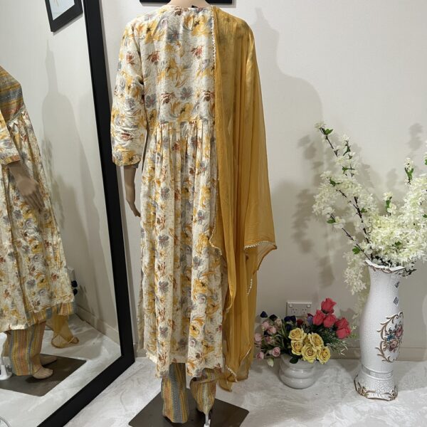 Designer Alia Cut Suit With Palazzo