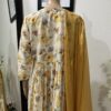 Designer Alia Cut Mustard Suit With Palazzo