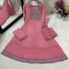 Pink Frock Suit with Palazzo and dupatta