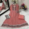 Anarkali Printed Suit With Palazzo