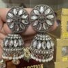kundan-oxidised-jhumki